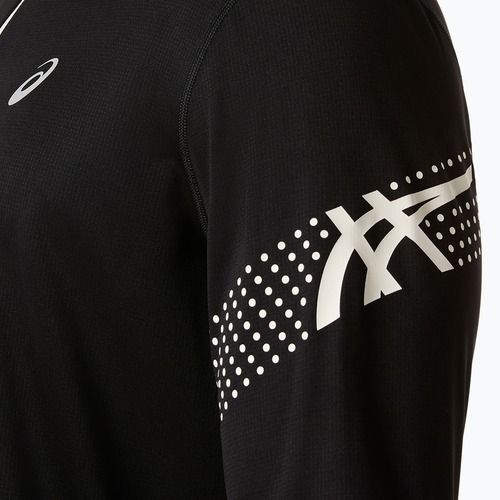 Férfi hosszú ujjú futófelső Asics Icon LS 1/2 Zip performance black/cream