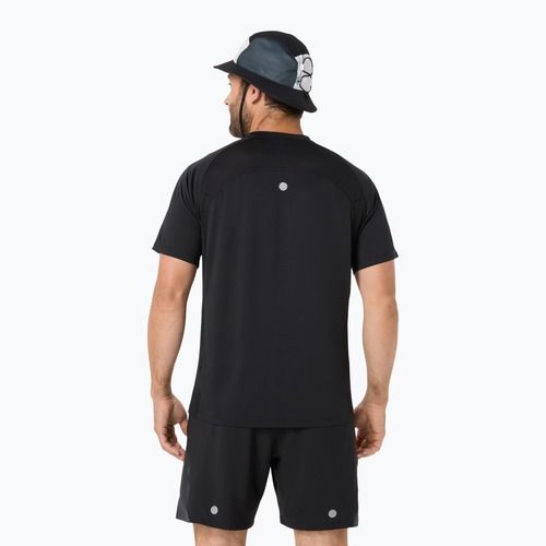Férfi futópóló ASICS Road Fade SS performance black/cream