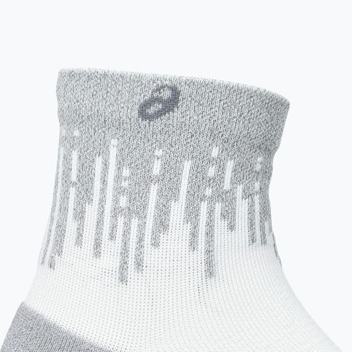 Zokni ASICS Performance Run Quarter brilliant white/silver reflective