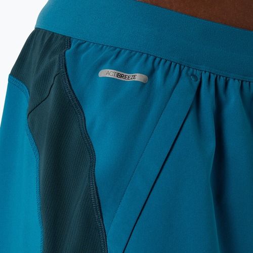 Férfi futó rövidnadrág ASICS Road 2N1 5IN tranquil teal/dark teal/yamabuki