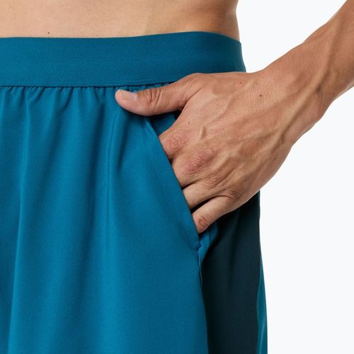 Férfi futó rövidnadrág ASICS Road 5IN tranquil teal/dark teal/yamabuki