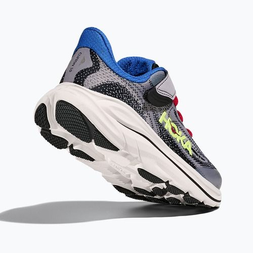 Gyermek futócipők HOKA Clifton 10 foggy grey/black