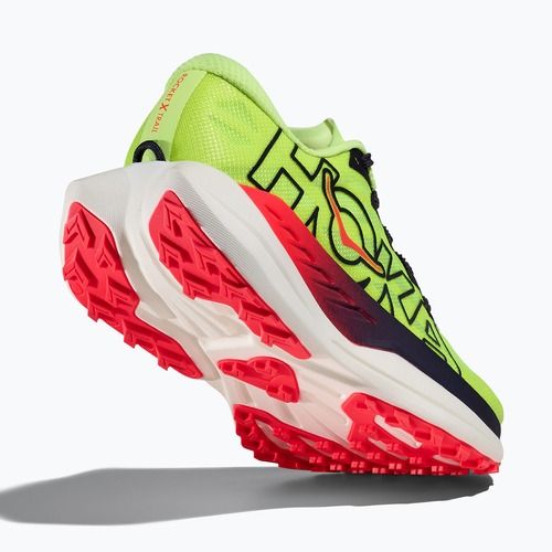 Női futócipők HOKA Rocket X Trail neon yuzu/neon flame
