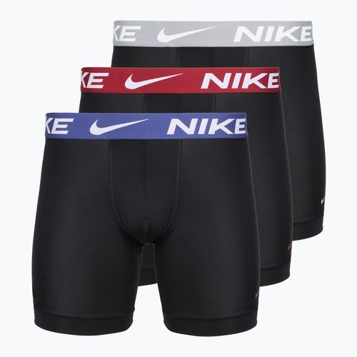 Férfi boxeralsó Nike Essential Micro 3 pairs black/sapphire/wolf grey/team crimson
