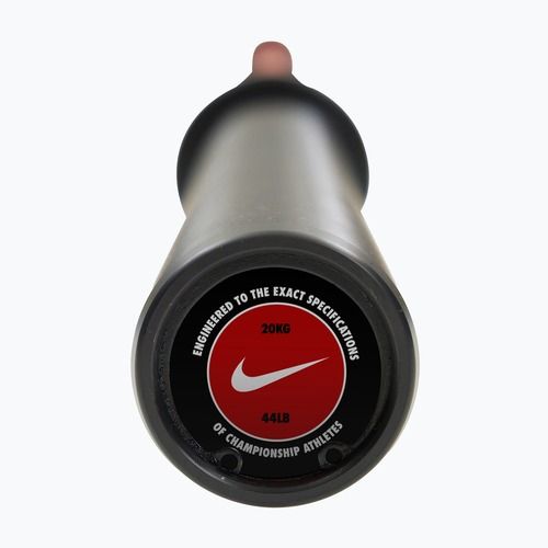 Egyenes súlyzórúd Nike Strength Coated Premium Barbell red swoosh