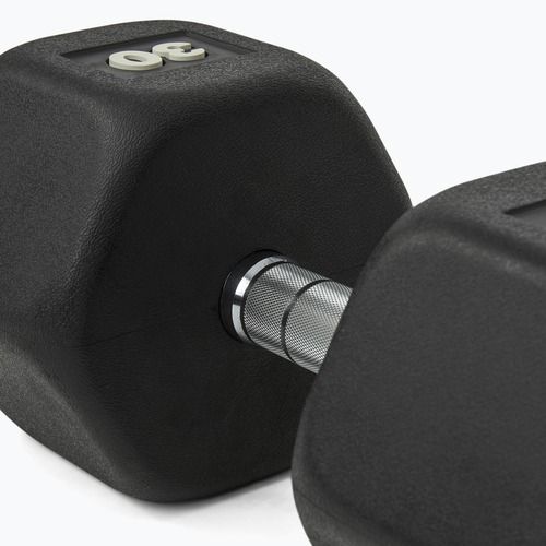Gumírozott kézisúlyzó Nike Strength Hex Dumbbell 30 kg black/white