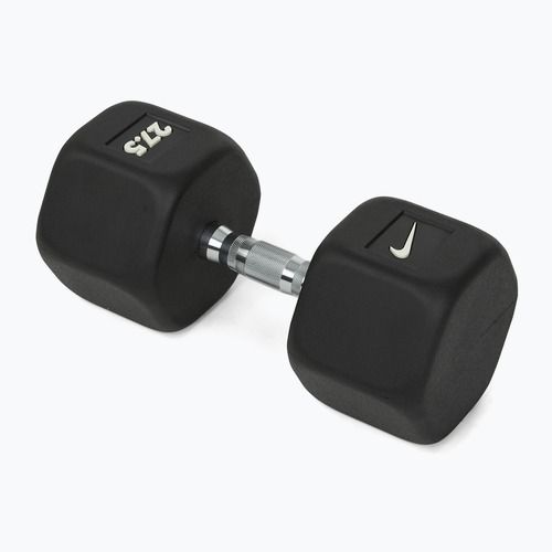 Gumírozott kézisúlyzó Nike Strength Hex Dumbbell 27,5 kg black/white