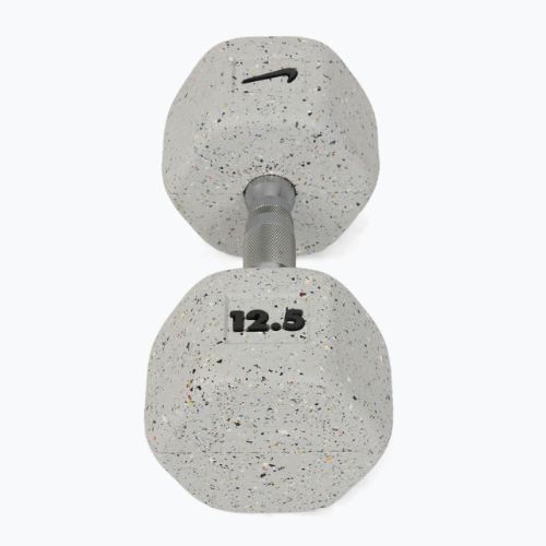 Gumírozott kézisúlyzó Nike Strength Grind Hex Dumbbell 12,5 kg wolf grey