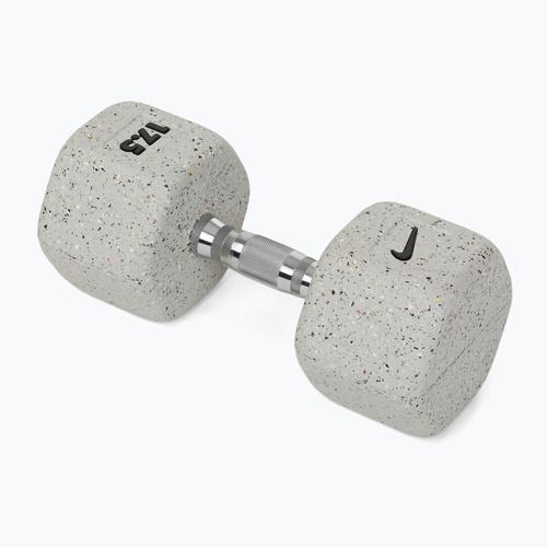 Gumírozott kézisúlyzó Nike Strength Grind Hex Dumbbell 17,5 kg wolf grey