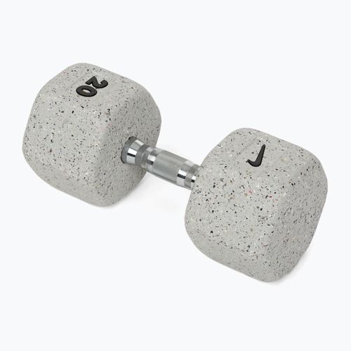 Gumírozott kézisúlyzó Nike Strength Grind Hex Dumbbell 20 kg wolf grey