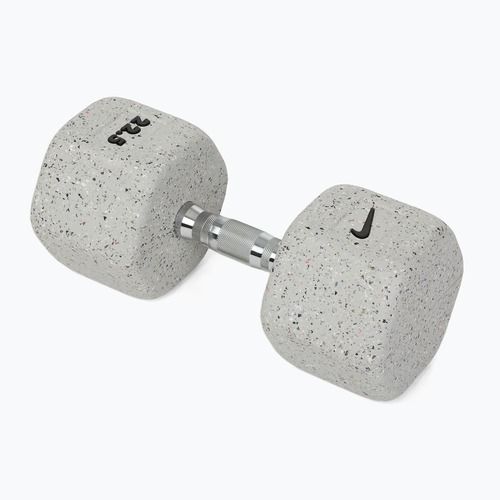 Gumírozott kézisúlyzó Nike Strength Grind Hex Dumbbell 22,5 kg wolf grey