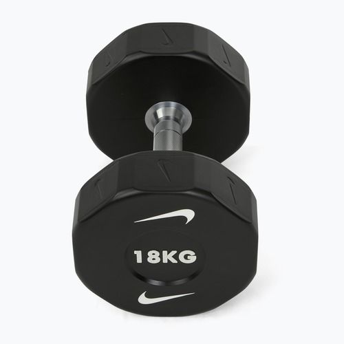 Krómozott kézisúlyzó Nike Strength Pro Urethane Dumbbell 18 kg black/white