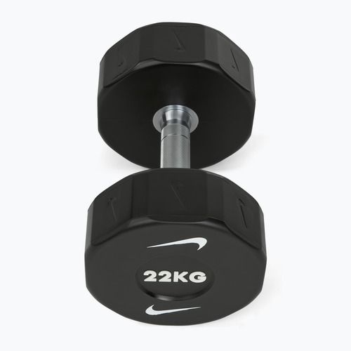 Krómozott kézisúlyzó Nike Strength Pro Urethane Dumbbell 22 kg black/white