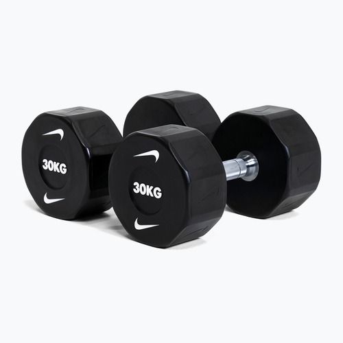 Krómozott kézisúlyzó Nike Strength Pro Urethane Dumbbell 30 kg black/white