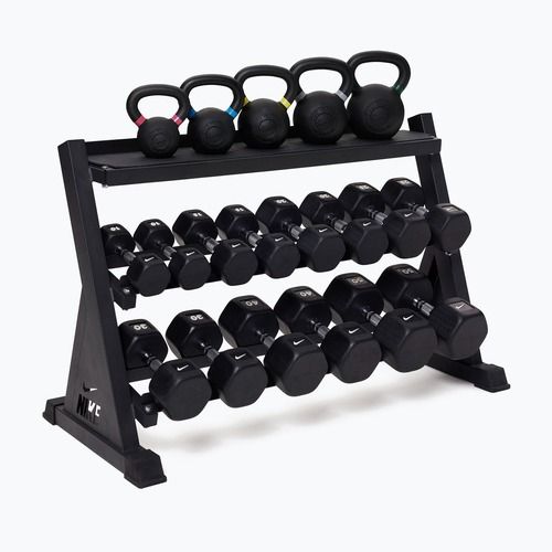 Kézisúlyzó- és girjatartó állvány Nike Strength Dumbbell & Kettlebell Storage Rack black