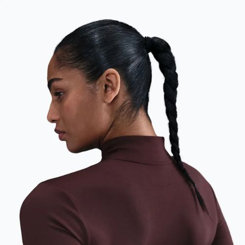 Női edzőfelső Nike One Fitted Dri-Fit Full-Zip burgundy crush/white