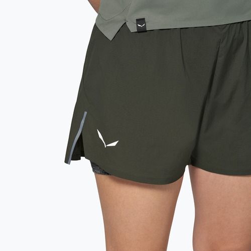 Női túrashort Salewa Pedroc DST 2IN1 dark olive int/0870