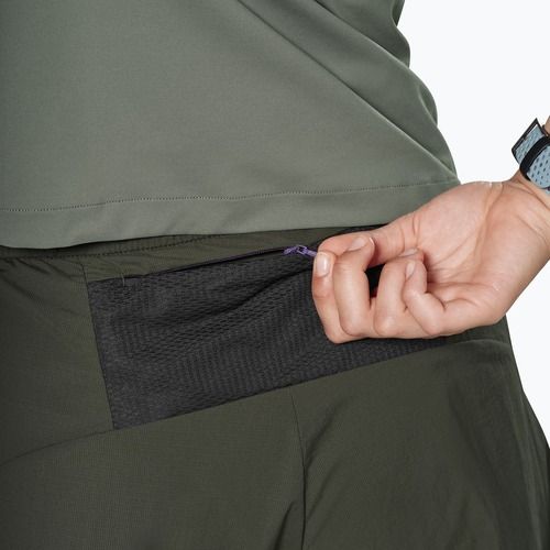 Női túrashort Salewa Pedroc DST 2IN1 dark olive int/0870