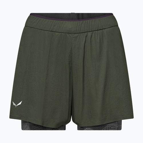 Női túrashort Salewa Pedroc DST 2IN1 dark olive int/0870