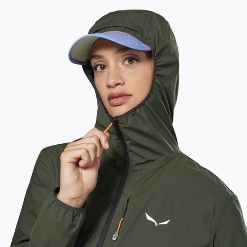 Női szélálló dzseki Salewa Pedroc Wind HD Light dark olive