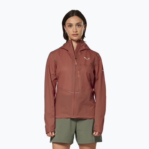 Női esőkabát Salewa Pedroc 2 PTX 2.5 Light etruscan red