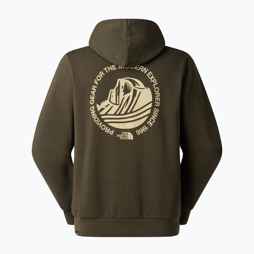 Férfi pulóver The North Face Monte Regular Hoodie Graphic new taupe green