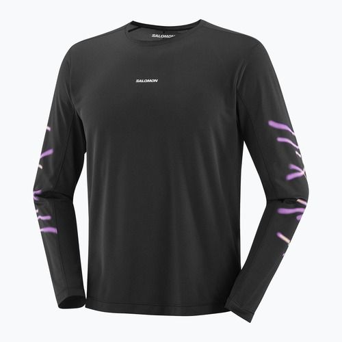 Férfi futó hosszú ujjú Salomon Shakeout Core deep black