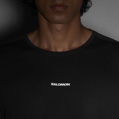 Férfi futó hosszú ujjú Salomon Shakeout Core deep black