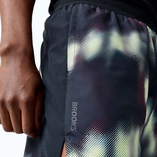 Férfi futóshort Brooks Dash Printed euphoryc black