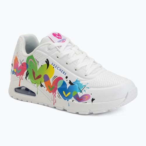 Női cipő SKECHERS Uno Open Your Heart white