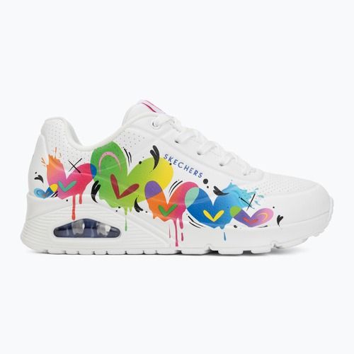 Női cipő SKECHERS Uno Open Your Heart white