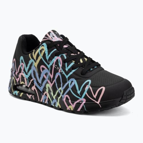 Női cipő SKECHERS JGoldcrown Uno Spread The Love black