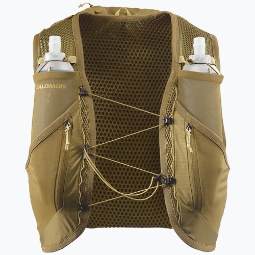 Salomon Active Skin 12 Set futó mellény brilliant olive/willow