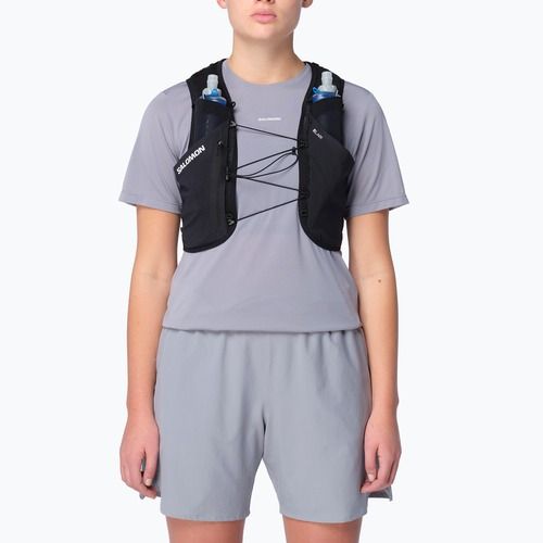 Salomon S/Lab Pulsar with 3 Flasks black/white futó mellény