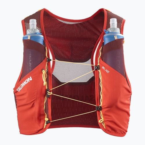 Salomon S/Lab Pulsar 3 Set fiery red/andorra/orange pop futó mellény