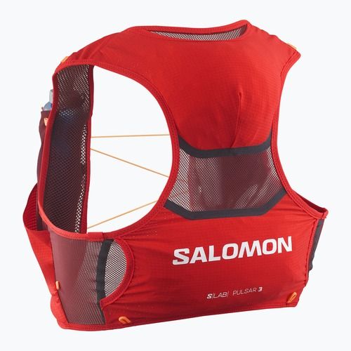 Salomon S/Lab Pulsar 3 Set fiery red/andorra/orange pop futó mellény