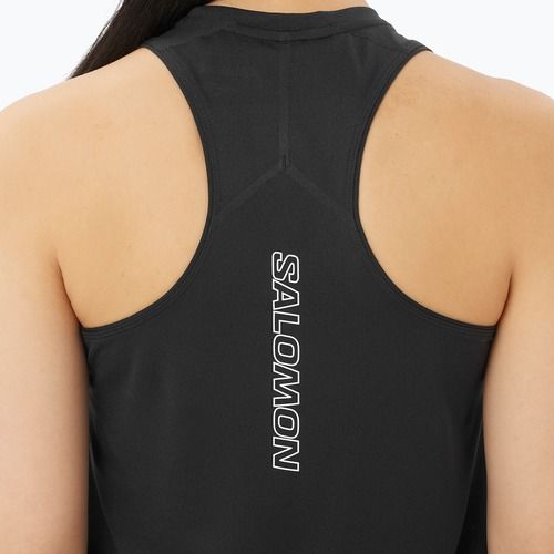 Női futópóló Salomon Sense Aero Short Tank deep black