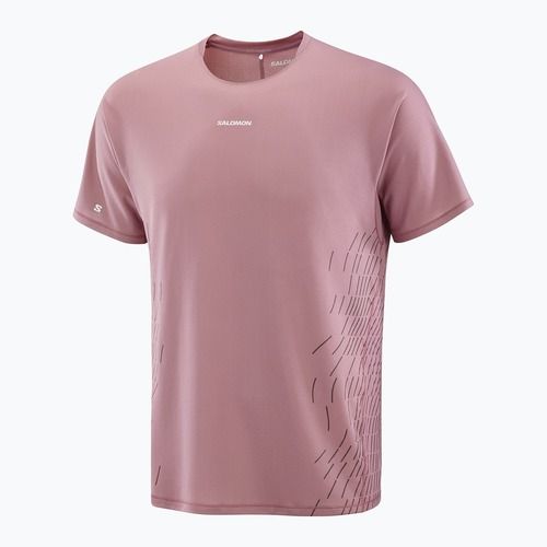 Salomon Sense Aero férfi futópóló SS Tee GFX dusky orchid
