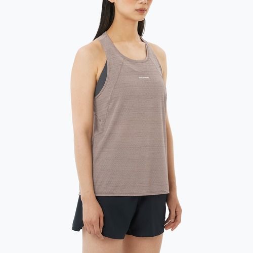 Női futópóló Salomon SHAKEout Air Tank iron