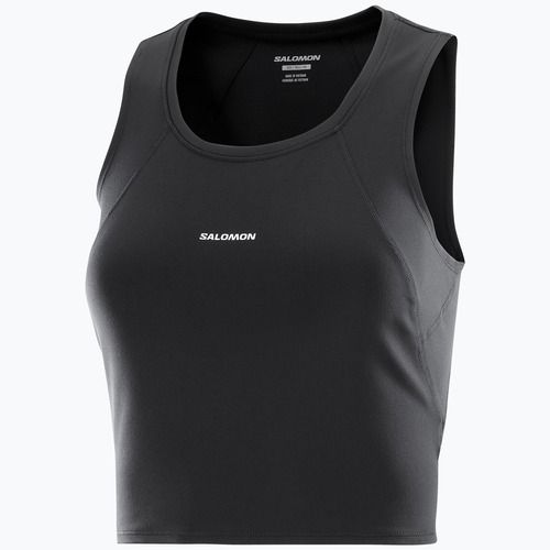 Női futópóló Salomon SHAKEout Bliss Tanklette deep black