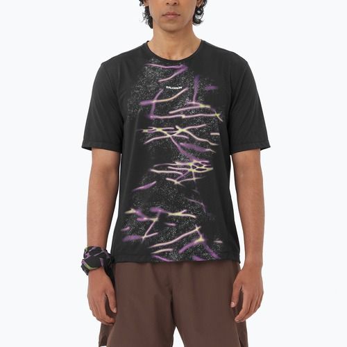 Salomon Shakeout Core férfi futópóló GFX deep black