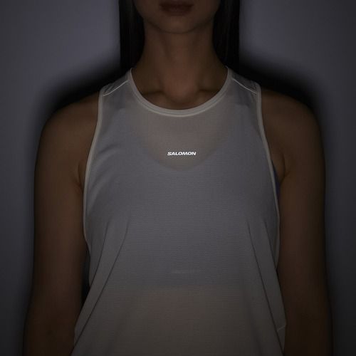 Salomon Shakeout Core Tank női futópóló whisper white
