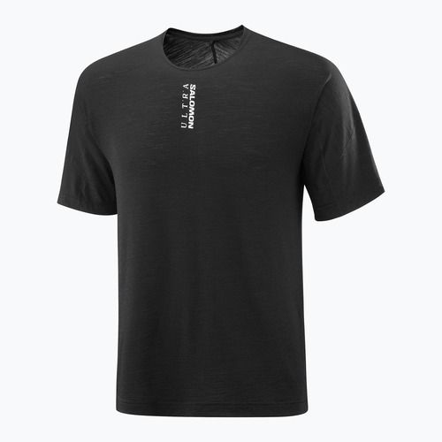 Férfi futópóló Salomon Ultra Tee deep black