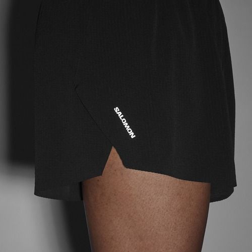 Salomon Aero férfi futóshort SPLT 3" deep black