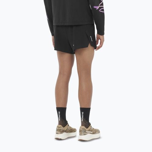 Salomon Aero férfi futóshort SPLT 3" deep black