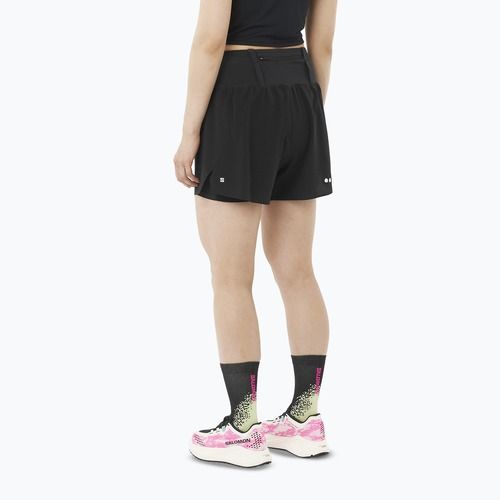 Női futóshort Salomon Sense Aero 2IN1 Trail 4" deep black
