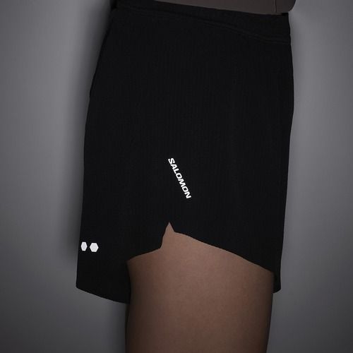 Női futóshort Salomon Sense SPLT 3" deep black