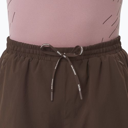Salomon SHAKEout Core férfi futóshort 5" coffe bean