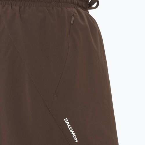 Salomon SHAKEout Core férfi futóshort 5" coffe bean