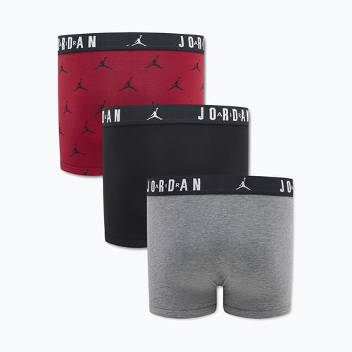 Gyermek boxer nadrág Jordan JHB Flight Cotton Essential 3 pairs gym red